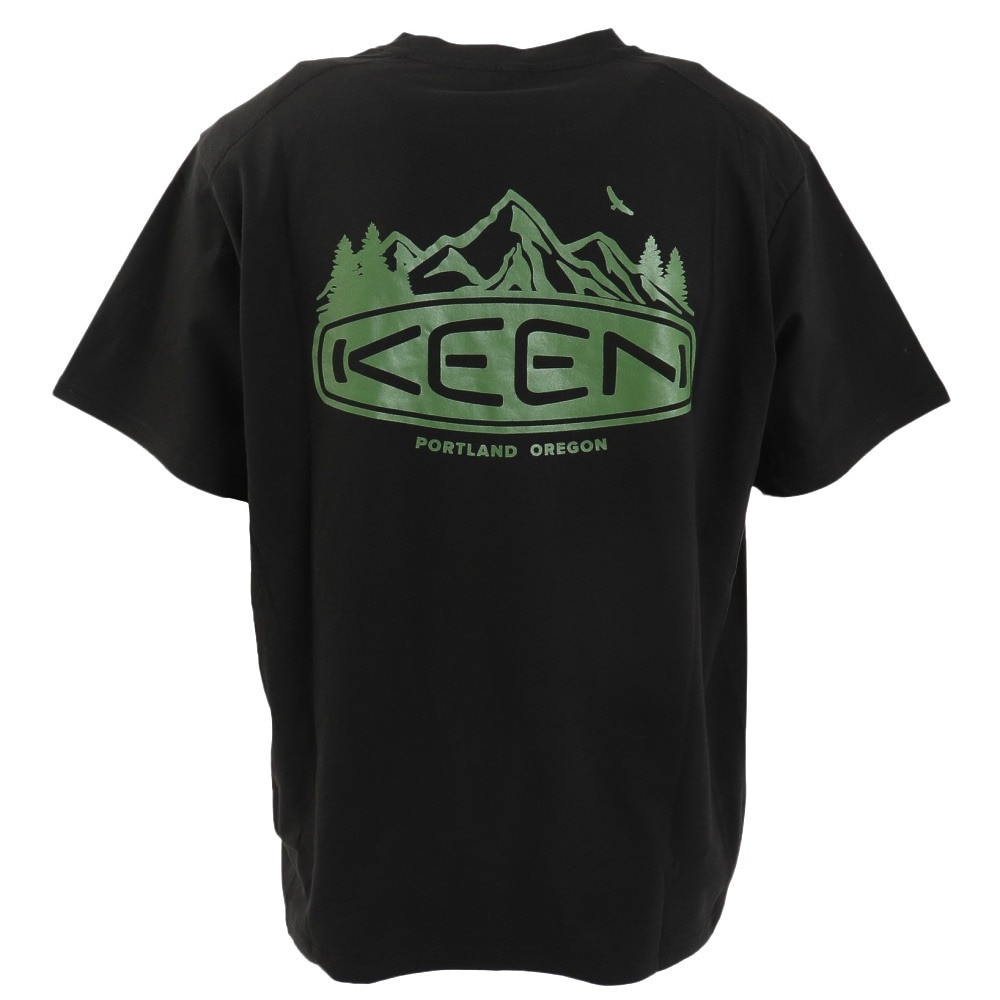 キーン（KEEN）（メンズ）半袖 Tシャツ ブラック HARVEST TC TEE C&B LOGO 1028206