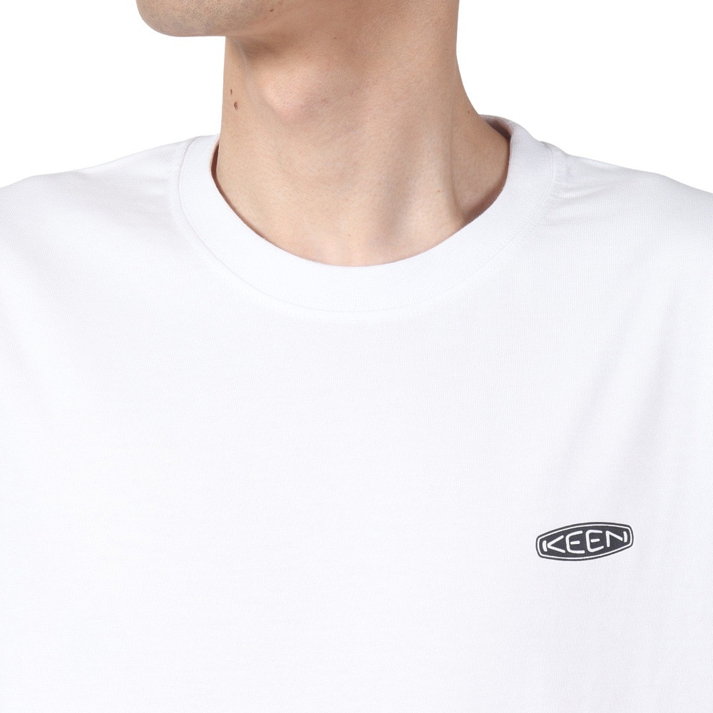 キーン（KEEN）（メンズ）半袖 Tシャツ ホワイト C&B LOGO 1028274