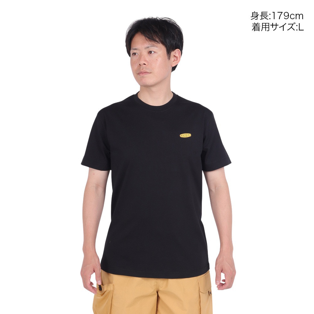 キーン（KEEN）（メンズ）半袖 Tシャツ ブラック C&B LOGO 1028277