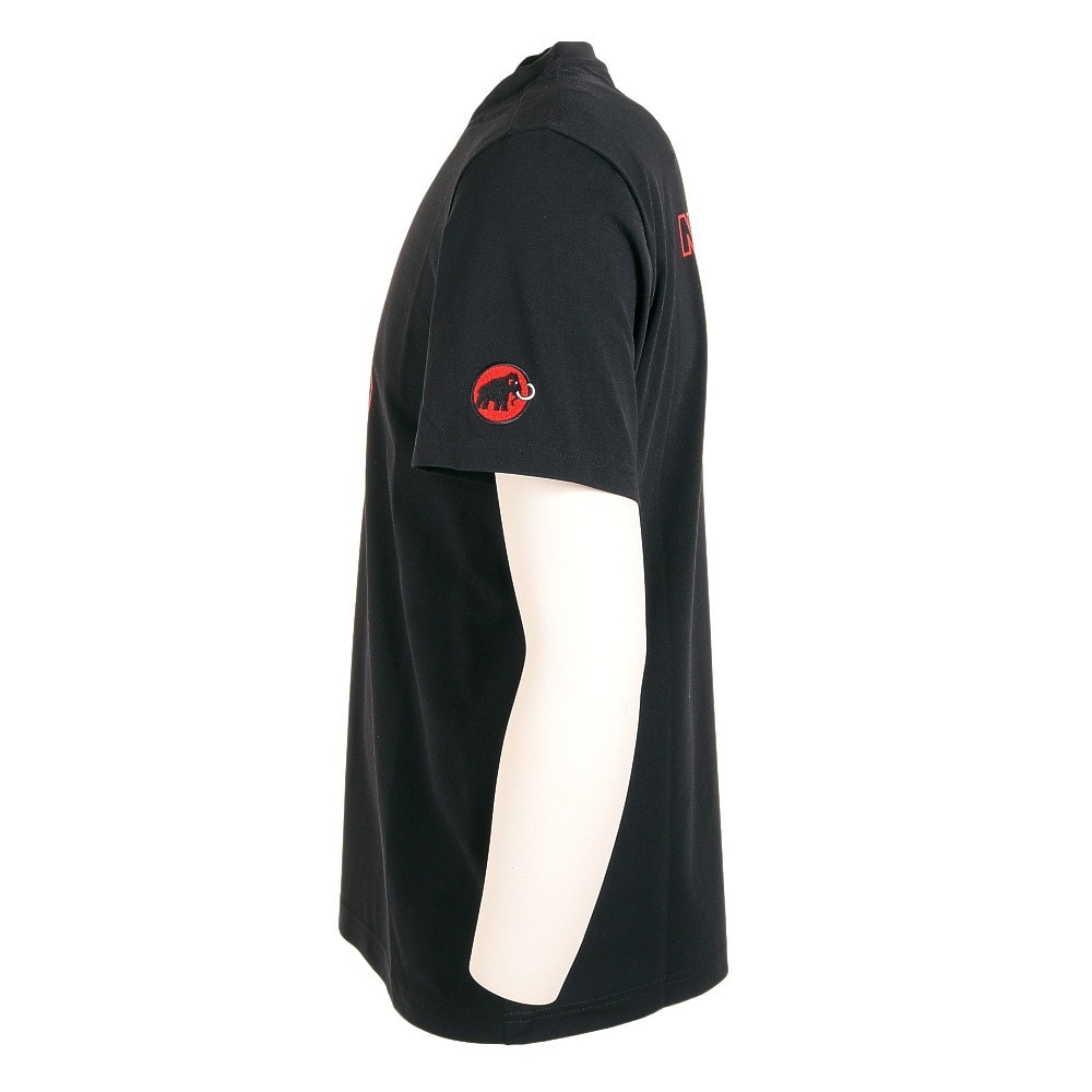 マムート（MAMMUT）（メンズ）半袖Tシャツ クイックドライ ロゴプリントTシャツ エアフィット 1017-05940-0001 ブラック