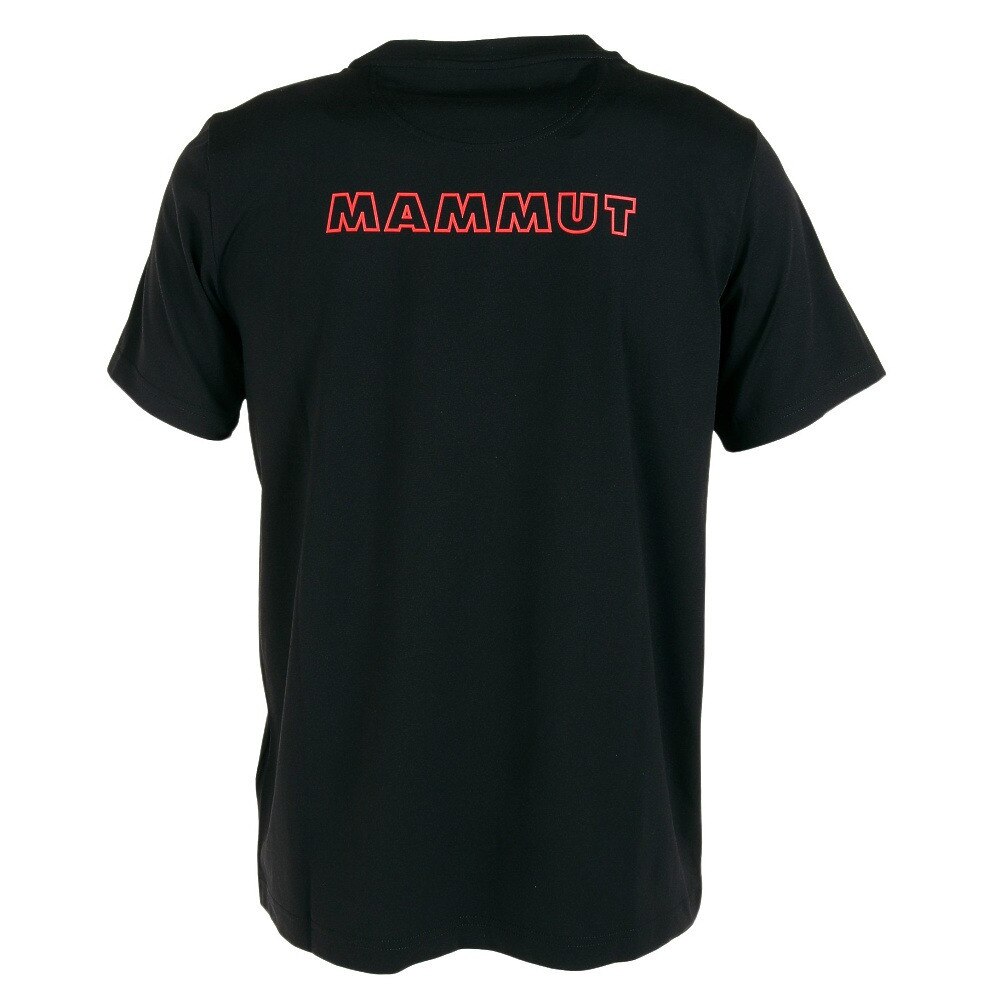 マムート（MAMMUT）（メンズ）半袖Tシャツ クイックドライ ロゴプリントTシャツ エアフィット 1017-05940-0001 ブラック