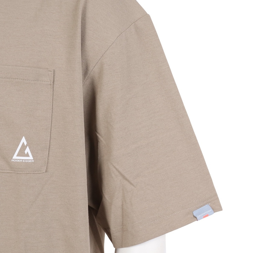 ロジャーエーガー（ROGEREGGER）（メンズ）スイスブランド UV ケア 吸汗速乾 ストレッチ 半袖Tシャツ ミリオンドライ RE23SUK5610013BEG ベージュ