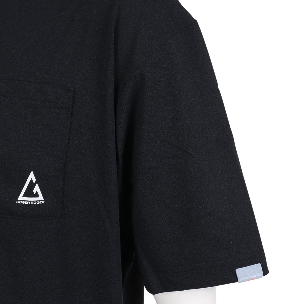 ロジャーエーガー（ROGEREGGER）（メンズ）スイスブランド UV ケア 吸汗速乾 ストレッチ 半袖Tシャツ ミリオンドライ RE23SUK5610013BLK ブラック