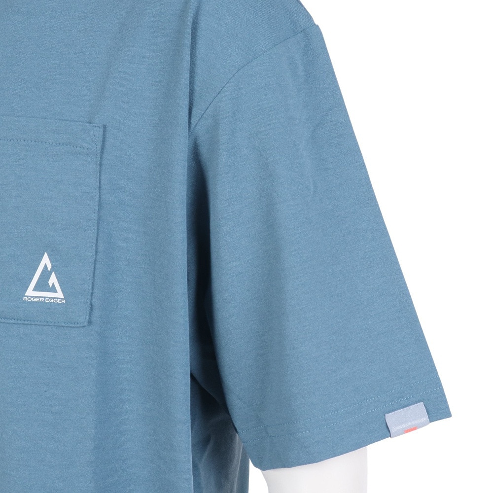 ロジャーエーガー（ROGEREGGER）（メンズ）スイスブランド UV ケア 吸汗速乾 ストレッチ 半袖Tシャツ ミリオンドライ RE23SUK5610013BLU ブルー