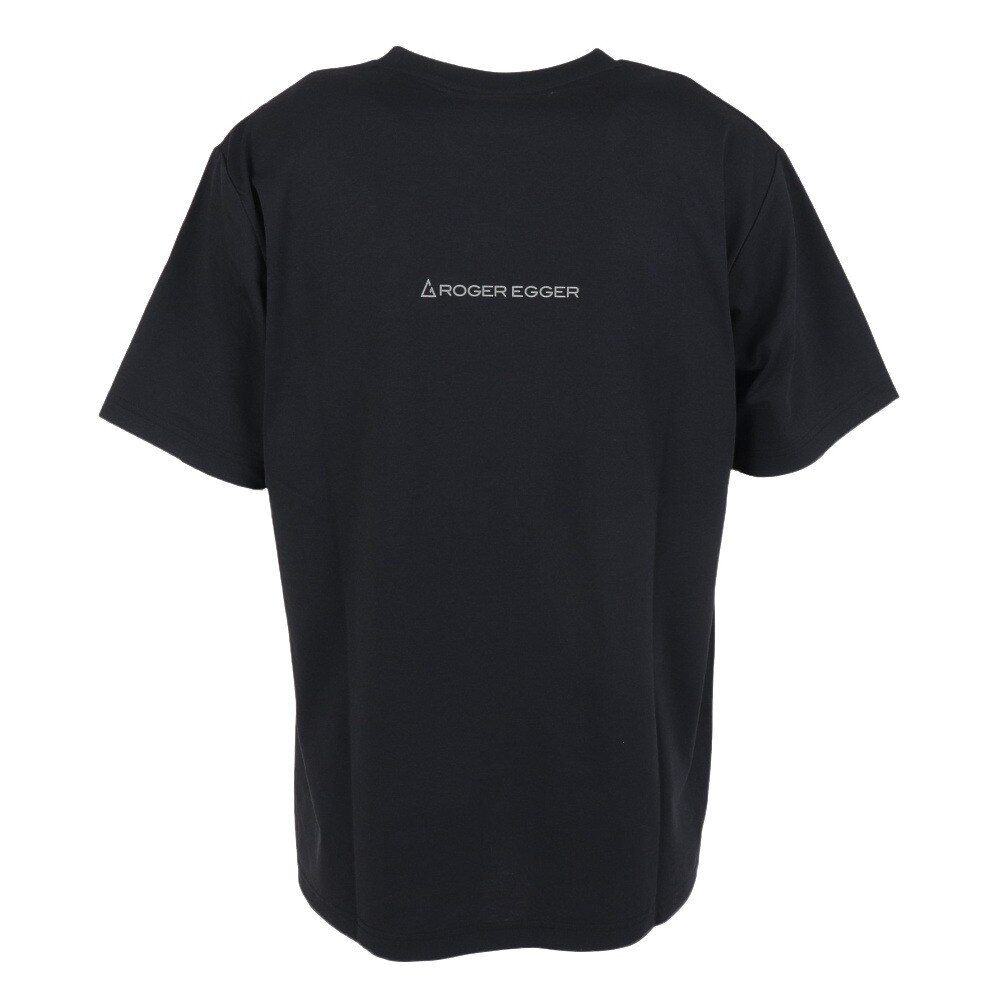 ロジャーエーガー（ROGEREGGER）（メンズ）スイスブランド 吸水速乾 ストレッチ 半袖Tシャツ ミリオンドライ ハイク RE23SUK5610015BLK ブラック
