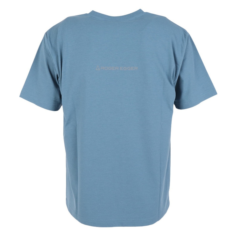 ロジャーエーガー（ROGEREGGER）（メンズ）スイスブランド 吸水速乾 ストレッチ 半袖Tシャツ ミリオンドライ ハイク RE23SUK5610015BLU ブルー