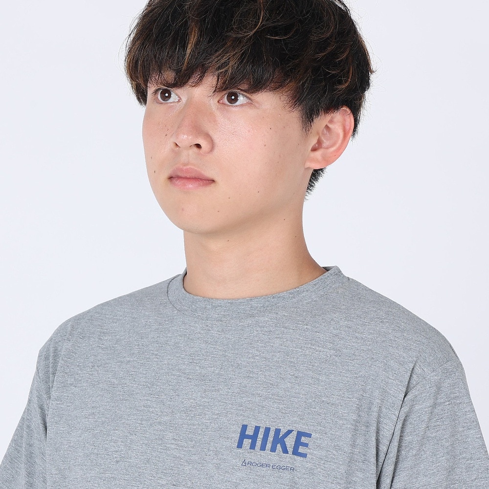 ロジャーエーガー（ROGEREGGER）（メンズ）スイスブランド 吸汗速乾 ストレッチ 半袖Tシャツ ミリオンドライ ハイク RE23SUK5610015GRY グレー