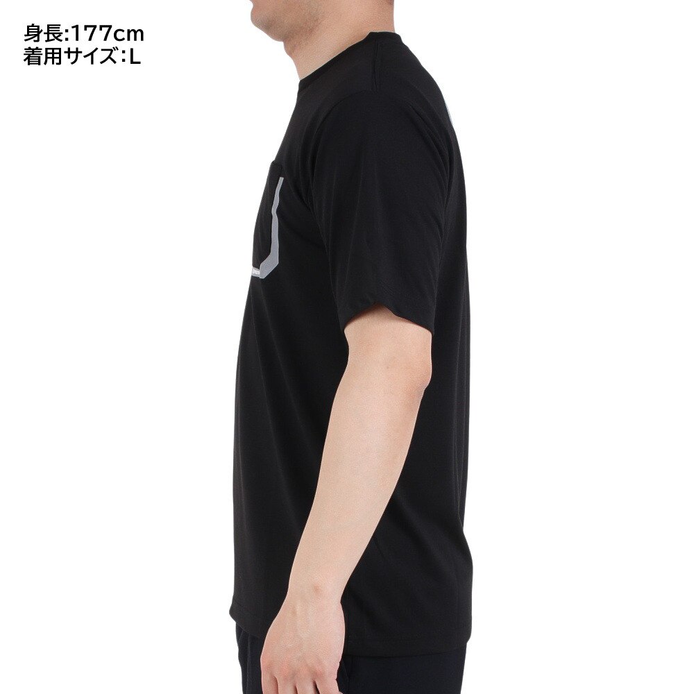 マーモット（Marmot）（メンズ）半袖Tシャツ ロゴ ポケットTシャツ TSSMC207-012 ブラック アウトドア・キャンプ用品はエルブレス