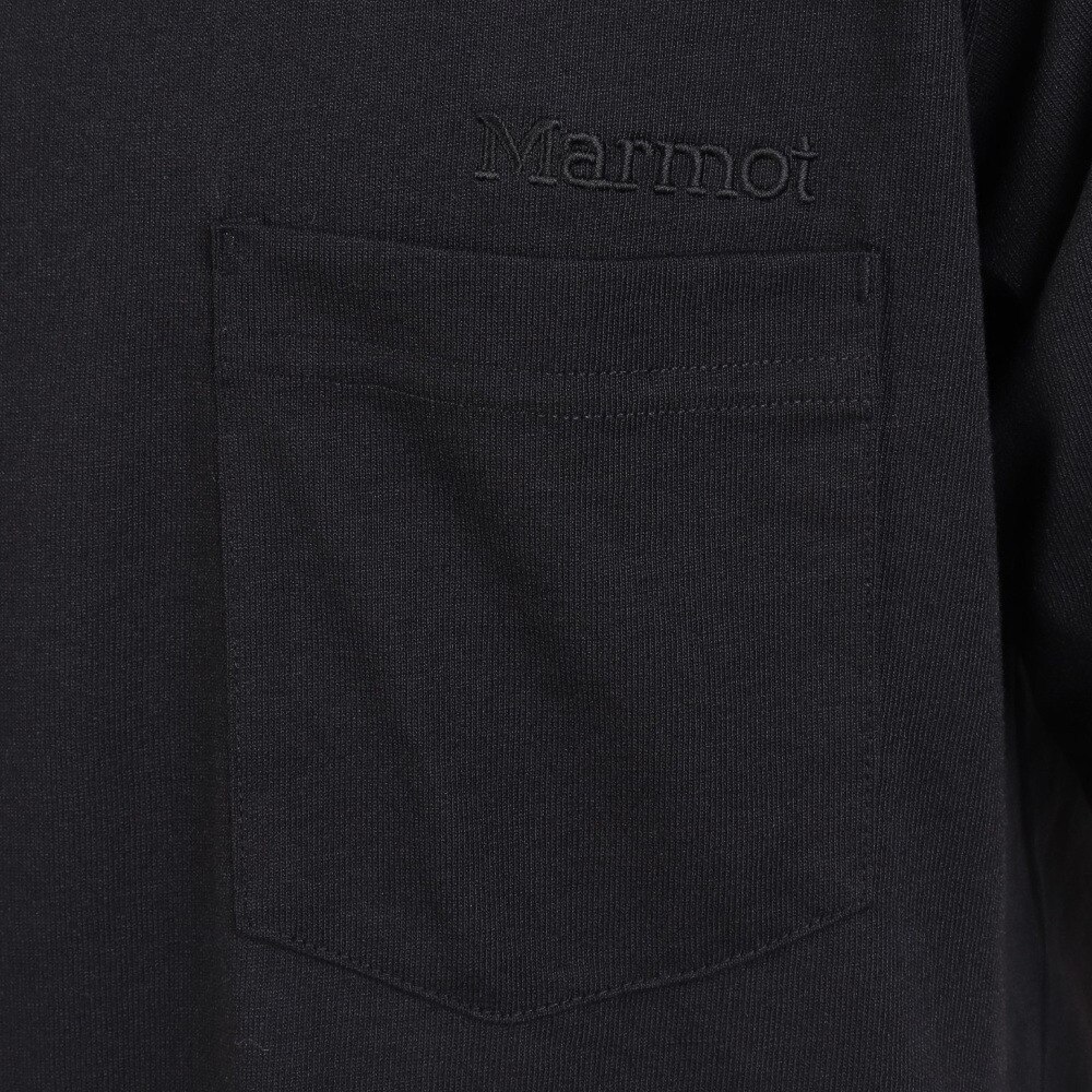 マーモット（Marmot）（メンズ）半袖Tシャツ ポケットロゴハーフスリーブクルー TOMTJA49 BK ブラック
