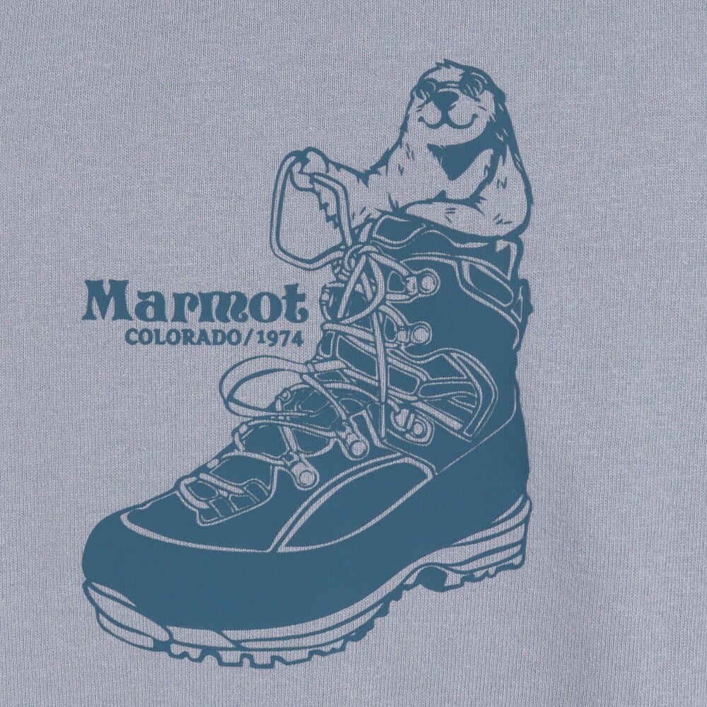 マーモット（Marmot）（メンズ）半袖Tシャツ マーモットインブーツハーフスリーブクルー TOMTJA51 GGY