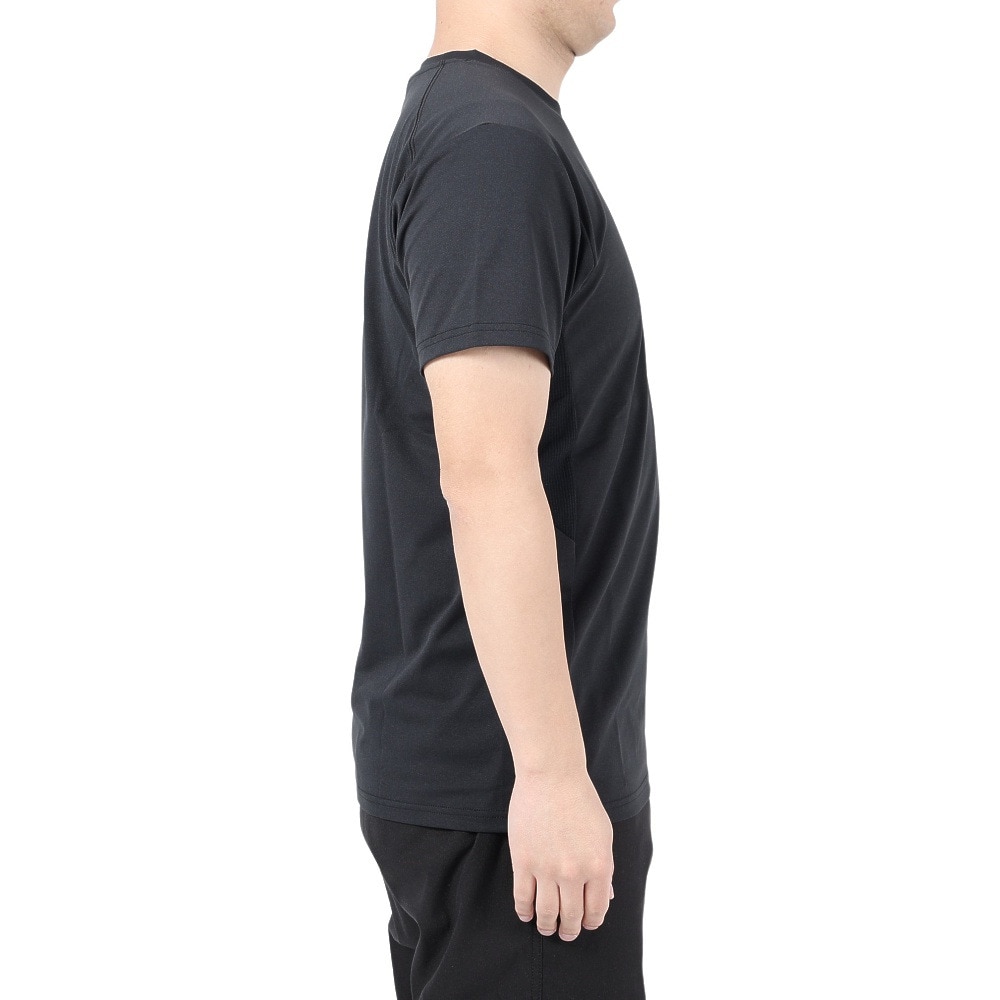 POLEWARDS（メンズ）半袖Tシャツ EXフレックス PW2PJA04 BLK ブラック UV カット 吸汗速乾 ストレッチ