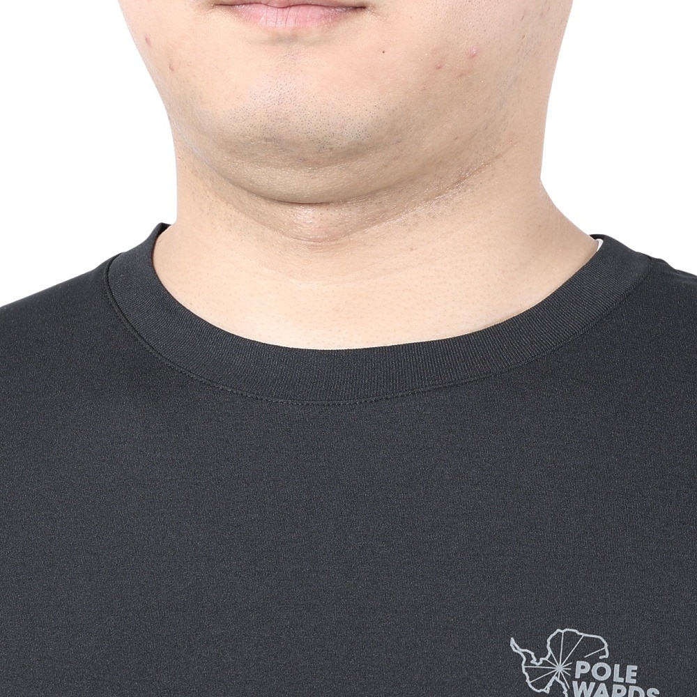 POLEWARDS（メンズ）EXフレックス 半袖Tシャツ PW2PJA04 BLK ブラック
