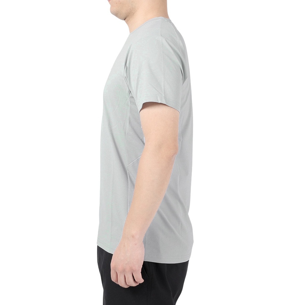 POLEWARDS（メンズ）半袖Tシャツ EXフレックス PW2PJA04 GRY グレー UV カット 吸汗速乾 ストレッチ