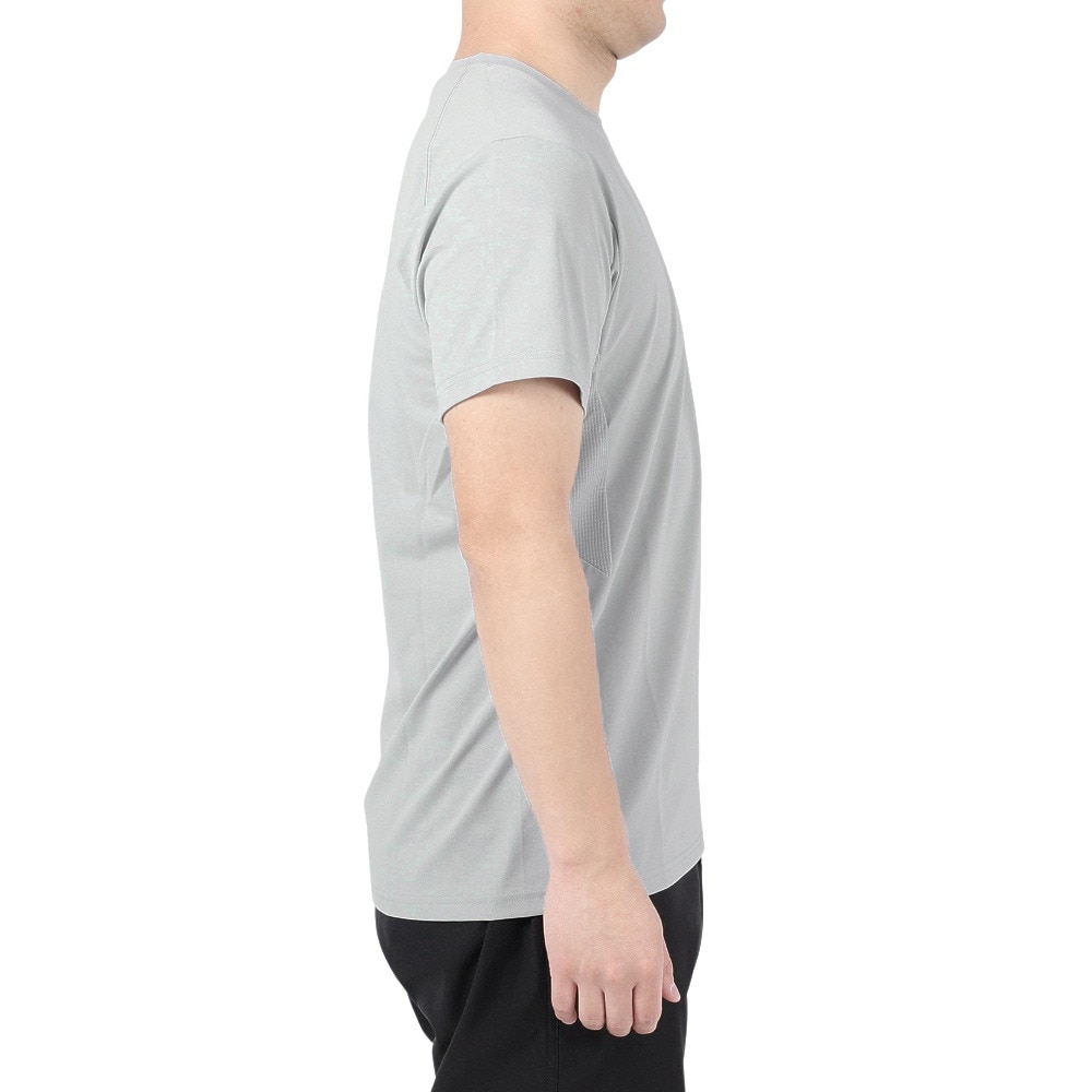 POLEWARDS（メンズ）半袖Tシャツ EXフレックス PW2PJA04 GRY グレー UV カット 吸汗速乾 ストレッチ
