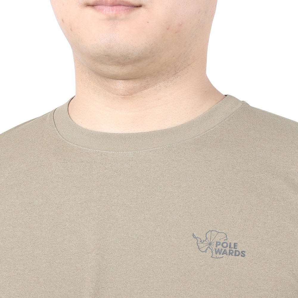 POLEWARDS（メンズ）半袖Tシャツ EXフレックス PW2PJA04 OLV オリーブ UV カット 吸汗速乾 ストレッチ