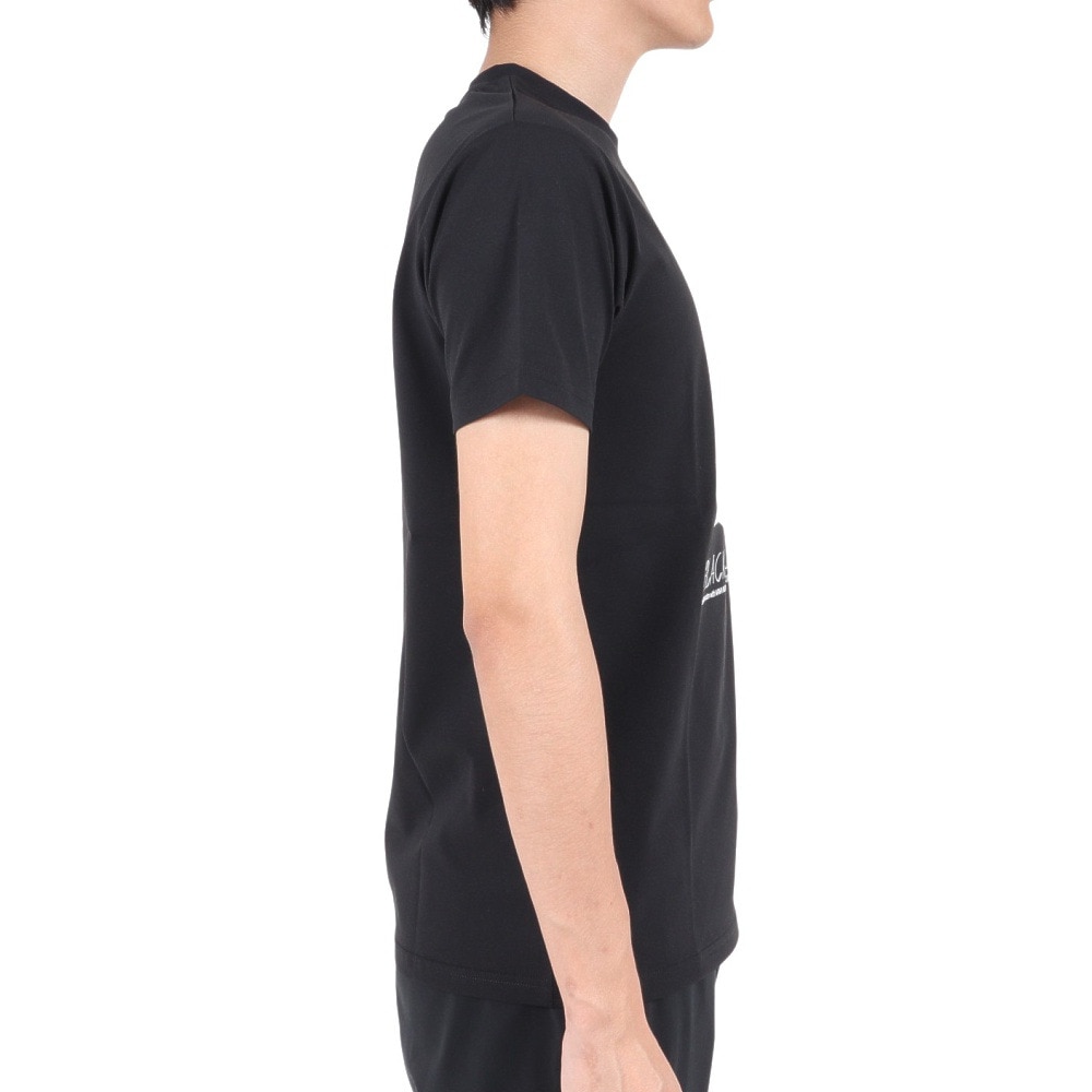 POLEWARDS（メンズ）半袖 Tシャツ 日本極地研究振興会コラボTEE PW2PJA08-BLK ブラック UVカット 速乾