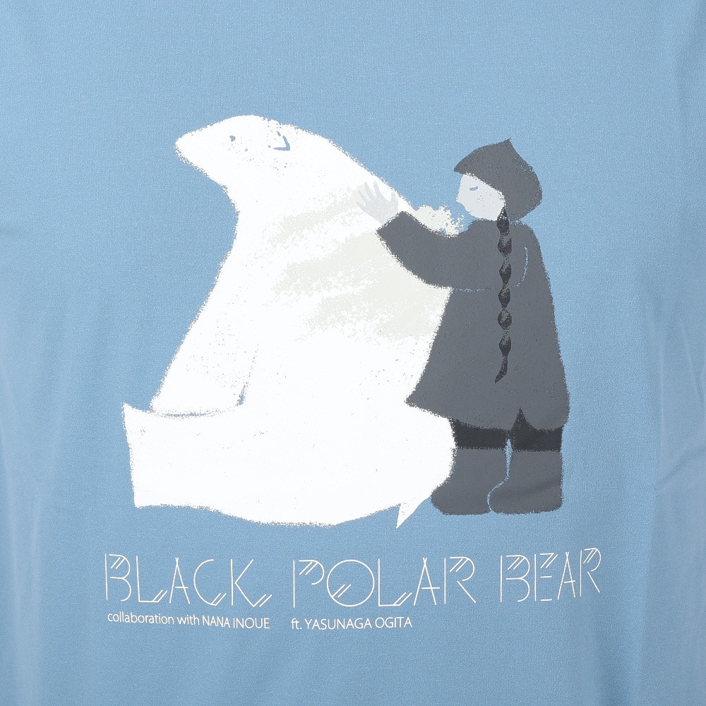 POLEWARDS（メンズ）半袖 Tシャツ 日本極地研究振興会コラボTEE PW2PJA08-BLU ブルー UVカット 速乾