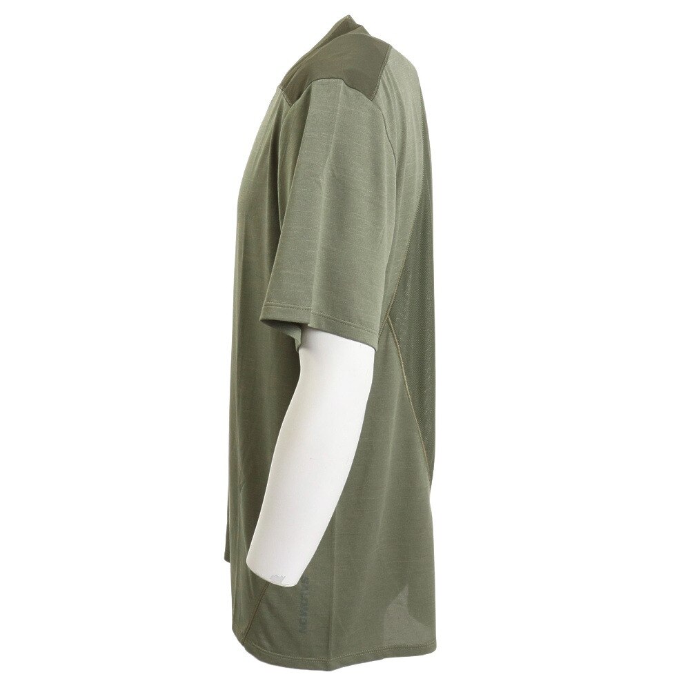 サロモン（SALOMON）（メンズ）半袖Tシャツ OUTLINE アウトライン Tシャツ LC2002900 カーキ  アウトドア・キャンプ用品はエルブレス
