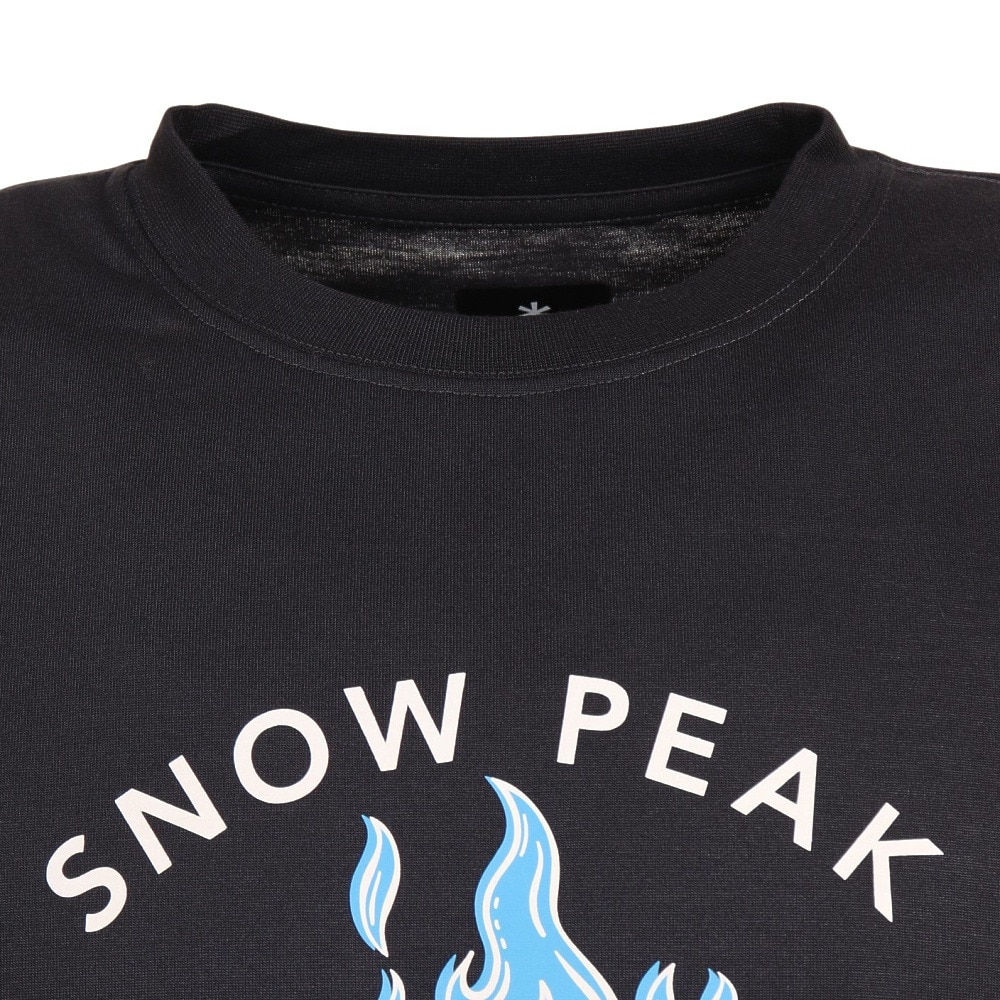 スノーピーク（snow peak）（メンズ）半袖Tシャツ TAKIBI Time SPS-TS-23SU001 CH チャコールグレー