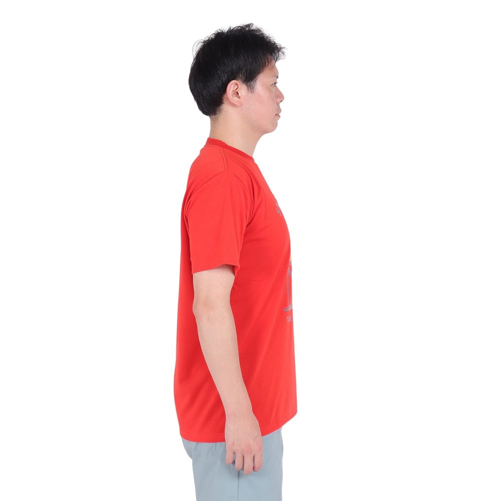 スノーピーク（snow peak）（メンズ）半袖Tシャツ TAKIBI Time SPS-TS-23SU001 RD レッド