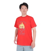 スノーピーク（snow peak）（メンズ）半袖Tシャツ TAKIBI Time SPS-TS-23SU001 RD レッド