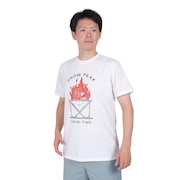 スノーピーク（snow peak）（メンズ）半袖Tシャツ TAKIBI Time SPS-TS-23SU001 WH ホワイト