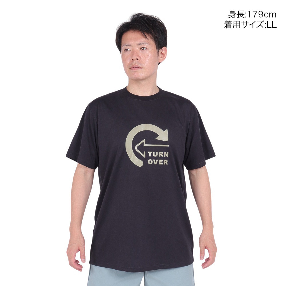 スノーピーク（snow peak）（メンズ）半袖Tシャツ Turn Over SPS-TS-23SU003 CH チャコールグレー