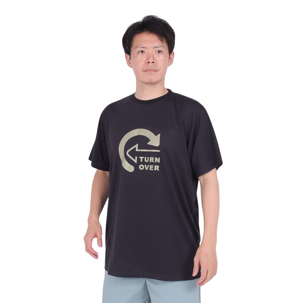 スノーピーク（snow peak）（メンズ）半袖Tシャツ Turn Over SPS-TS-23SU003 CH チャコールグレー