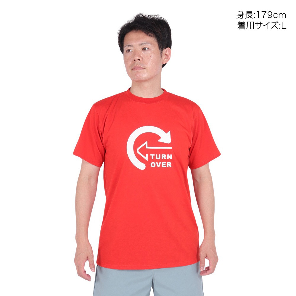 スノーピーク（snow peak）（メンズ）半袖Tシャツ Turn Over SPS-TS-23SU003 RD レッド