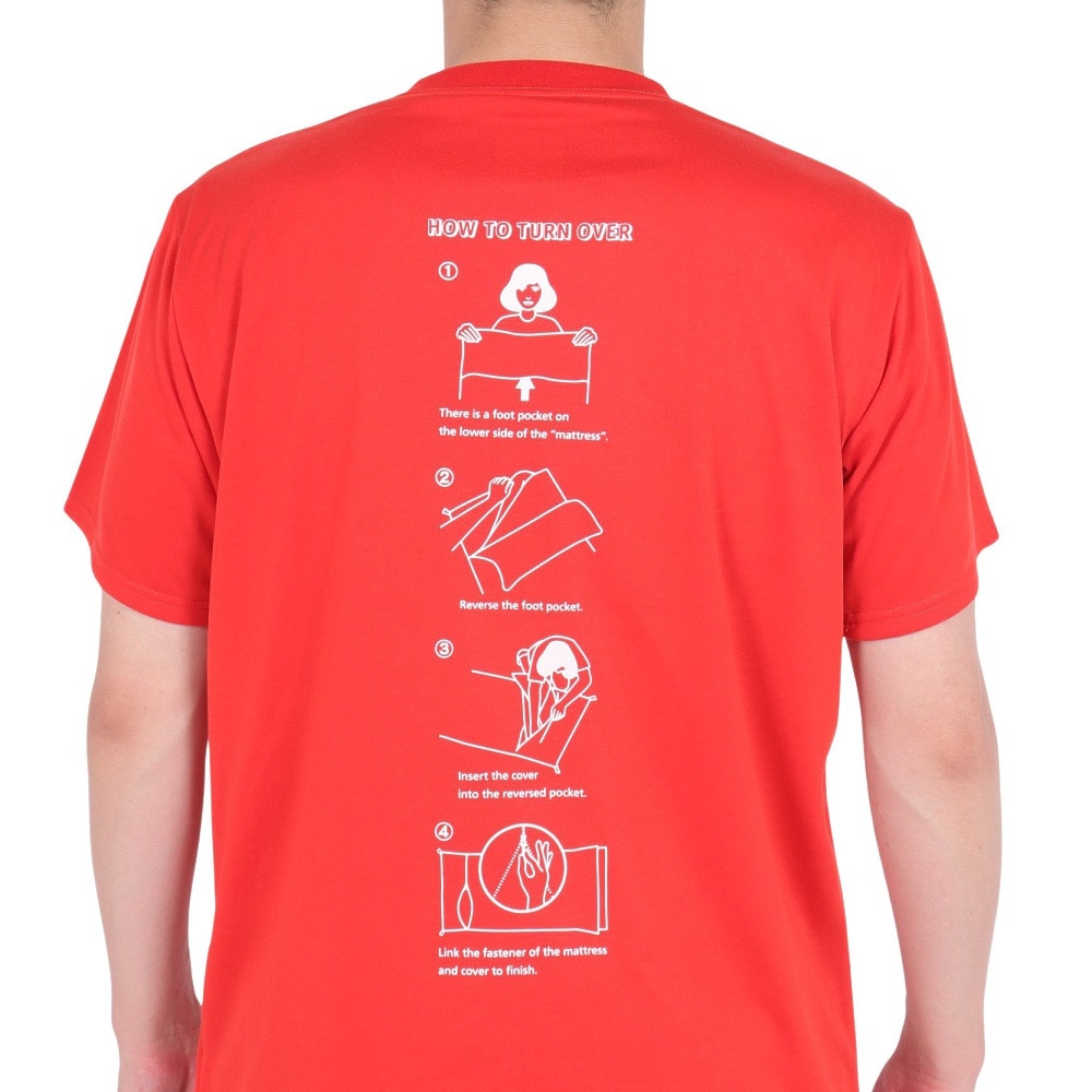 スノーピーク（snow peak）（メンズ）半袖Tシャツ Turn Over SPS-TS-23SU003 RD レッド