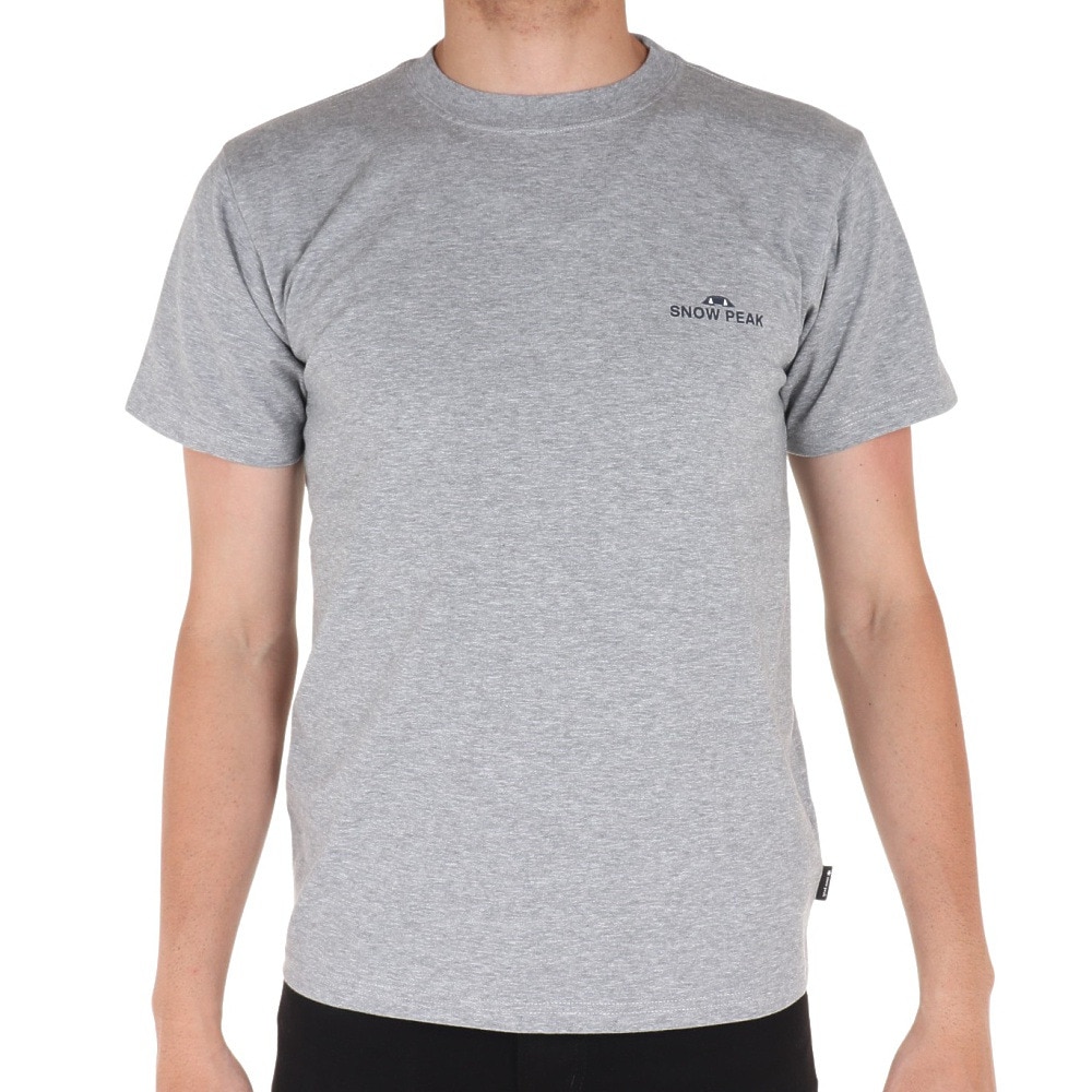 スノーピーク（snow peak）（メンズ）半袖Tシャツ Relaxin Fieldscape Tシャツ TS-23SU002 MG グレー