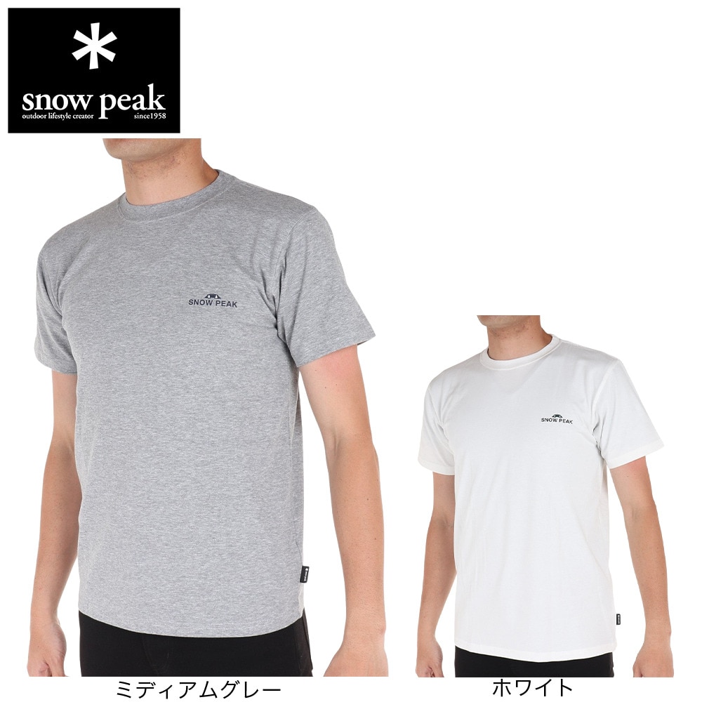 スノーピーク（snow peak）（メンズ）半袖Tシャツ Relaxin Fieldscape Tシャツ TS-23SU002 WH ホワイト
