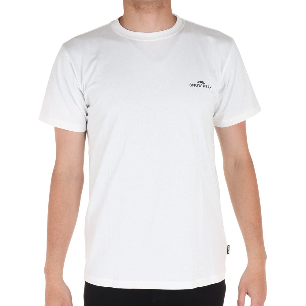 スノーピーク(snow peak)(メンズ)半袖Tシャツ Relaxin Fieldscape Tシャツ TS-23SU002 WH ホワイト