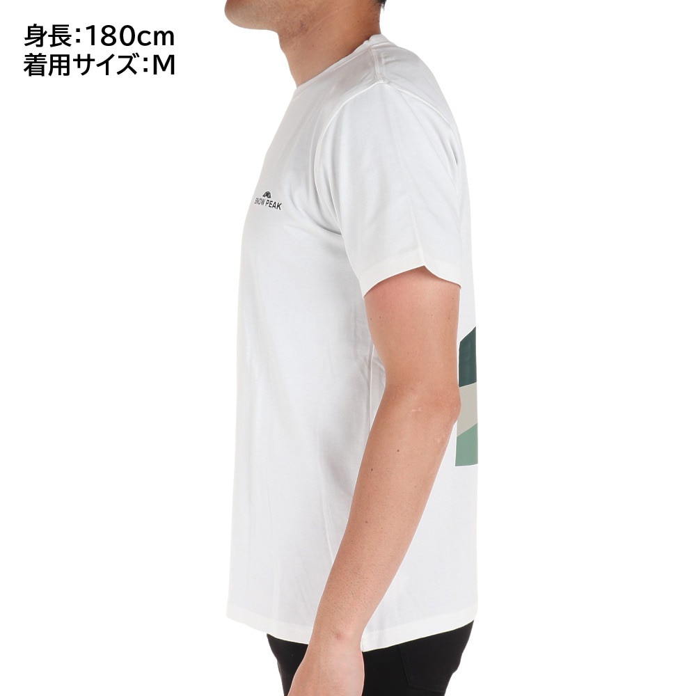 スノーピーク（snow peak）（メンズ）半袖Tシャツ Relaxin Fieldscape Tシャツ TS-23SU002 WH ホワイト
