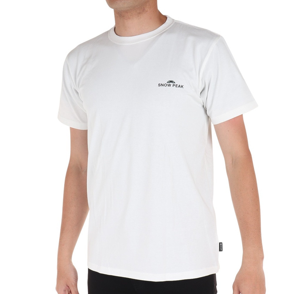 スノーピーク（snow peak）（メンズ）半袖Tシャツ Relaxin Fieldscape Tシャツ TS-23SU002 WH ホワイト