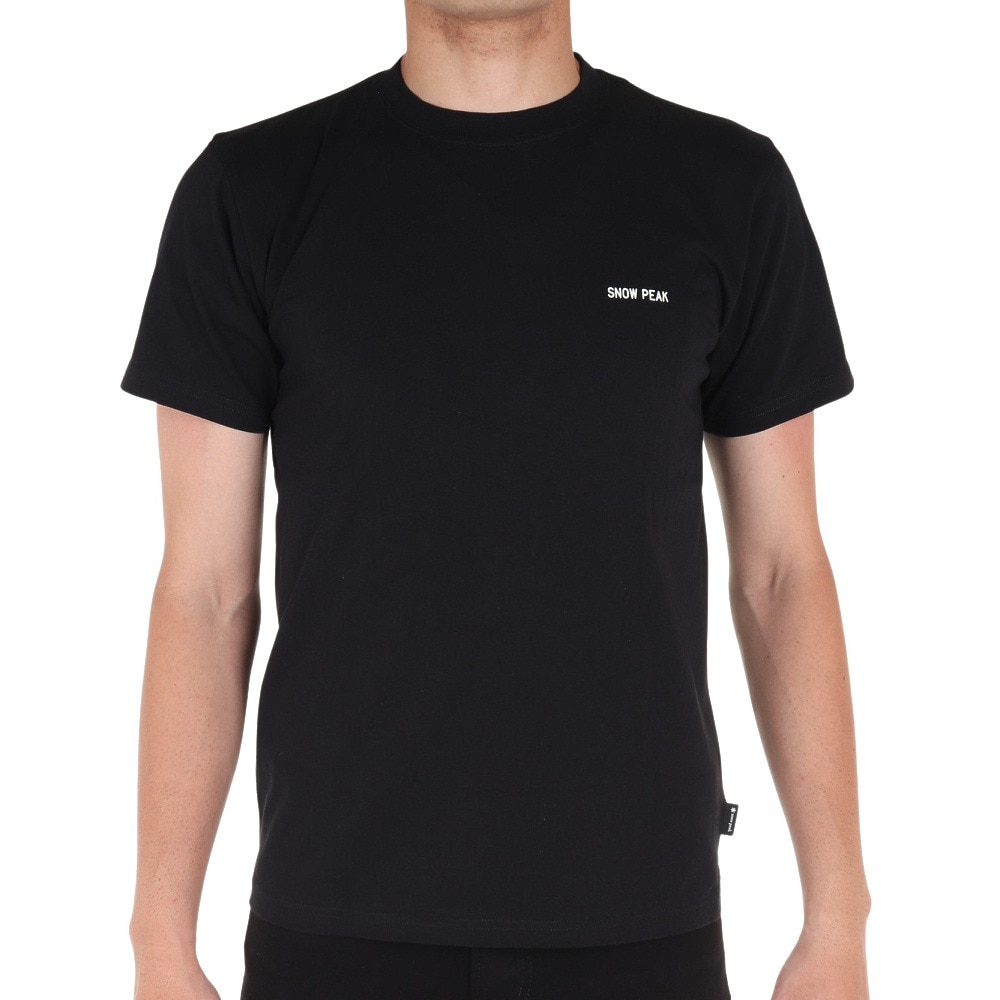 スノーピーク（snow peak）（メンズ）半袖Tシャツ ROPEWORK Tシャツ TS-23SU003 BK ブラック