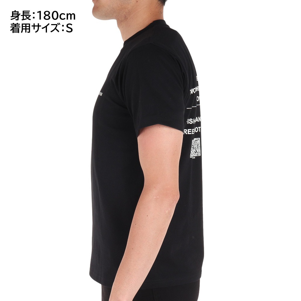 スノーピーク（snow peak）（メンズ）半袖Tシャツ ROPEWORK Tシャツ TS-23SU003 BK ブラック