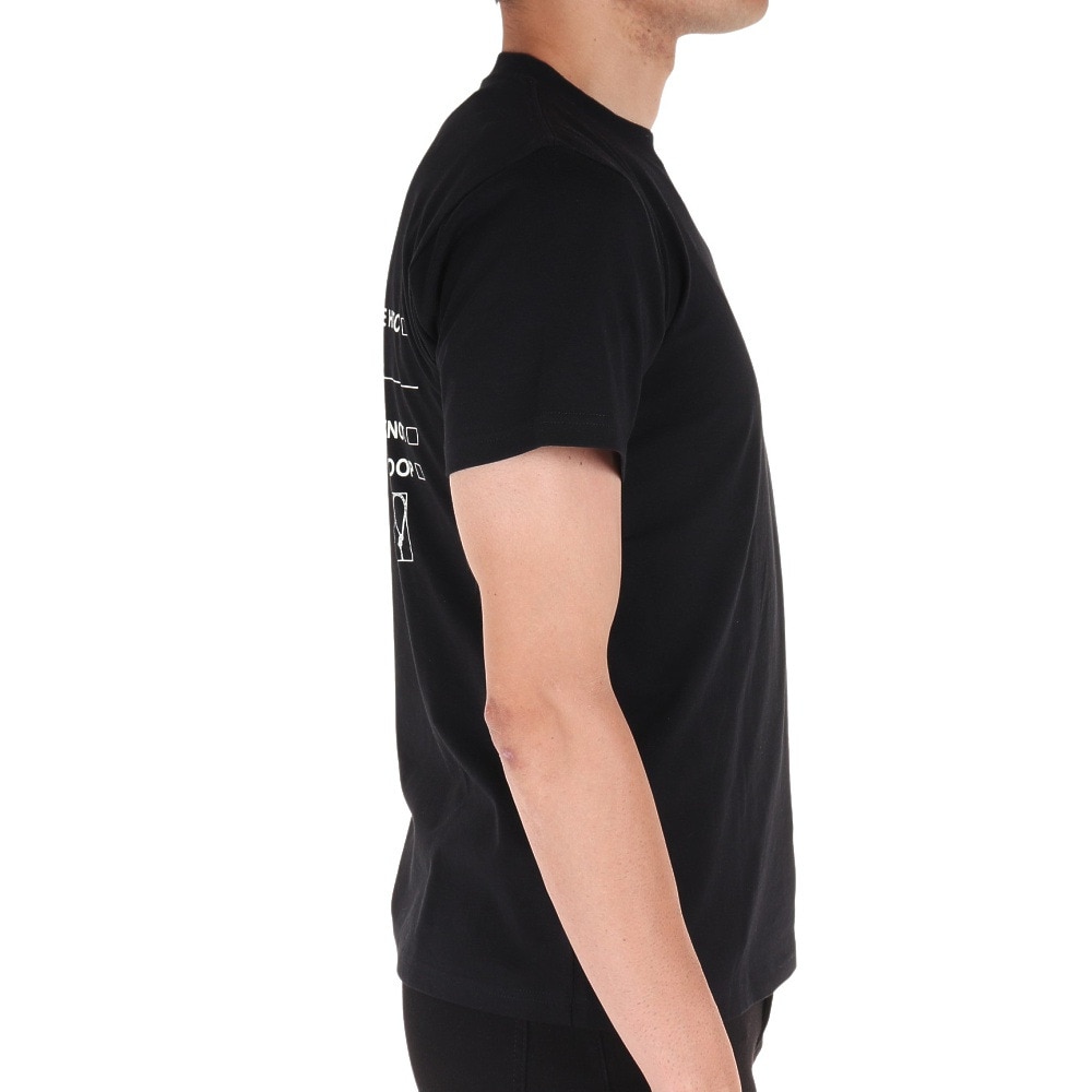 スノーピーク（snow peak）（メンズ）半袖Tシャツ ROPEWORK Tシャツ TS-23SU003 BK ブラック