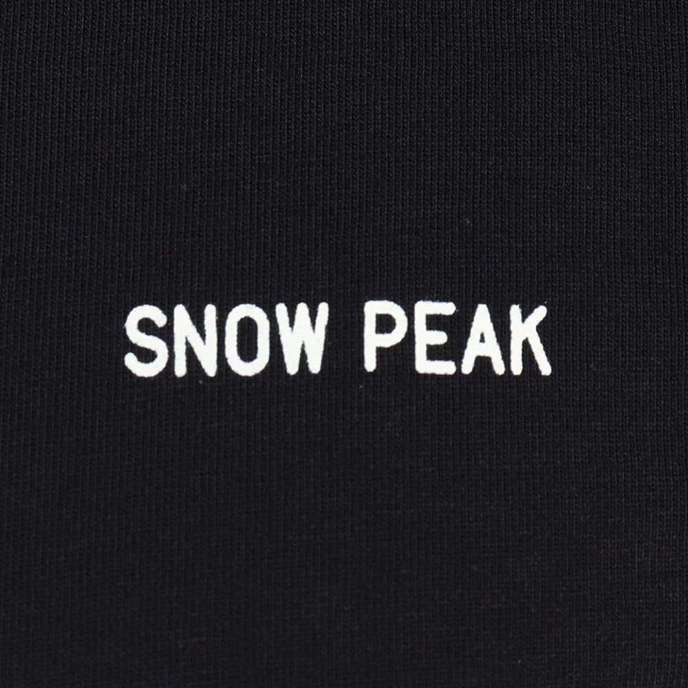 スノーピーク（snow peak）（メンズ）半袖Tシャツ ROPEWORK Tシャツ TS-23SU003 BK ブラック