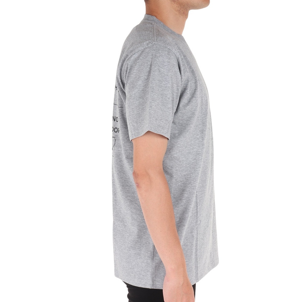 スノーピーク（snow peak）（メンズ）半袖Tシャツ ROPEWORK Tシャツ TS-23SU003 MG グレー
