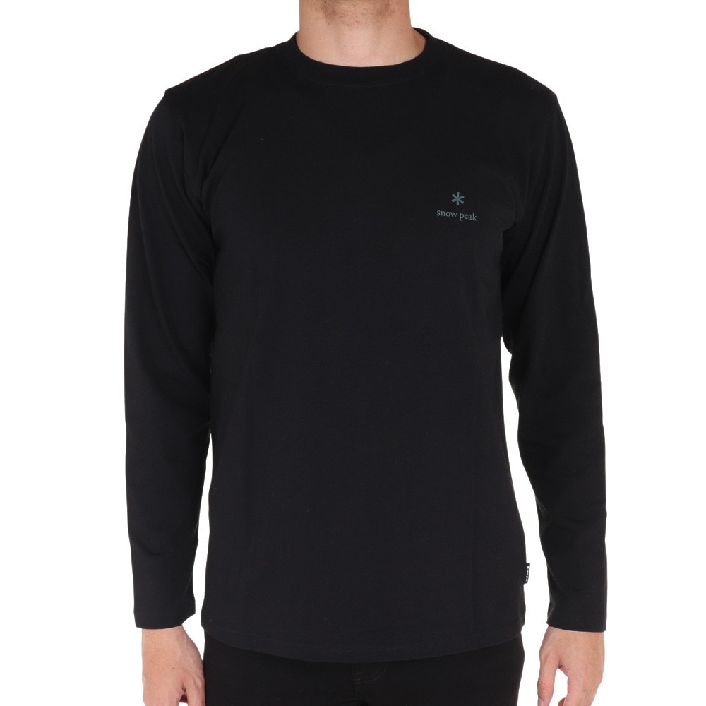 スノーピーク（snow peak）（メンズ）長袖Tシャツ ロンT Botanical Biotope 長袖Tシャツ TS-23SU004 BK ブラック