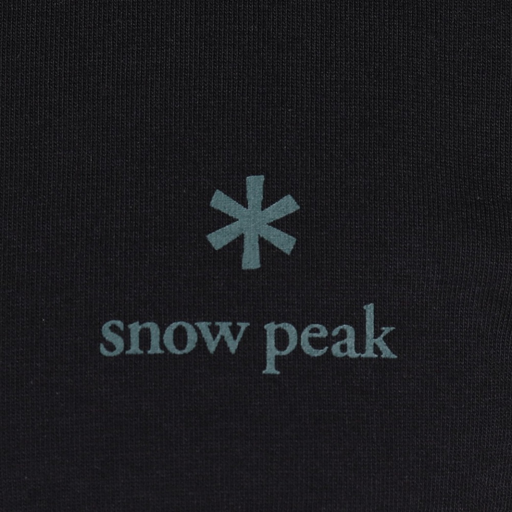 スノーピーク（snow peak）（メンズ）長袖Tシャツ ロンT Botanical Biotope 長袖Tシャツ TS-23SU004 BK ブラック