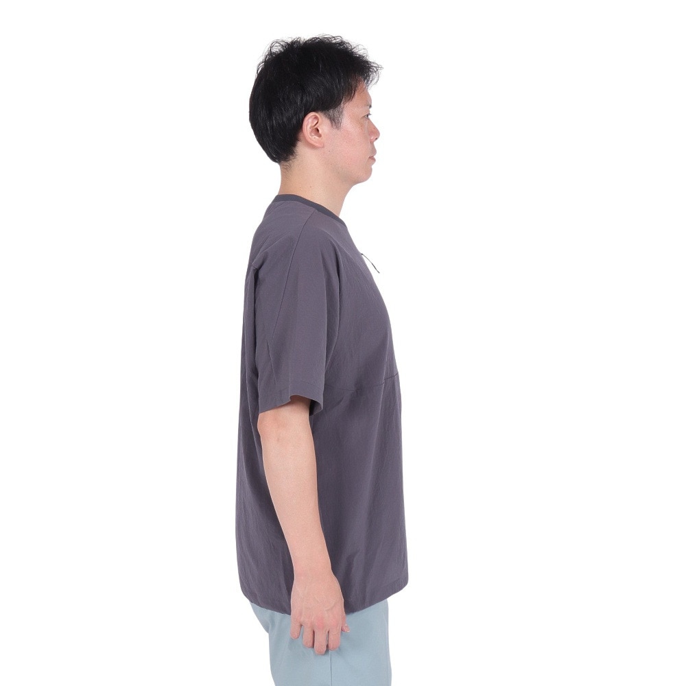 スノーピーク（snow peak）（メンズ、レディース）半袖Tシャツ Breathable クイックドライ TS-23SU009 AS ダークグレー