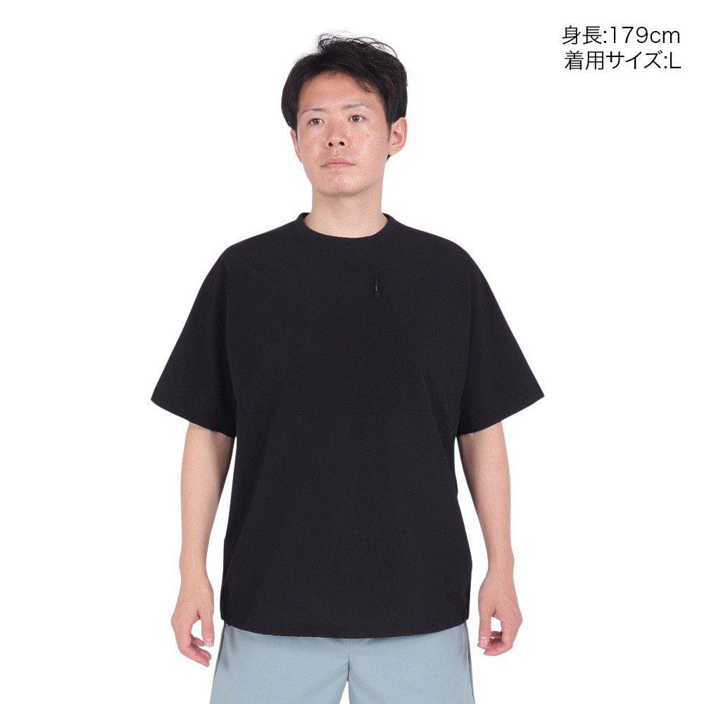 スノーピーク（snow peak）（メンズ、レディース）半袖Tシャツ Breathable クイックドライ TS-23SU009 BK ブラック