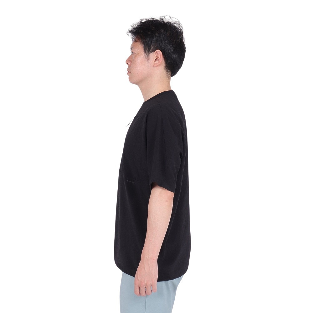 スノーピーク（snow peak）（メンズ、レディース）半袖Tシャツ Breathable クイックドライ TS-23SU009 BK ブラック