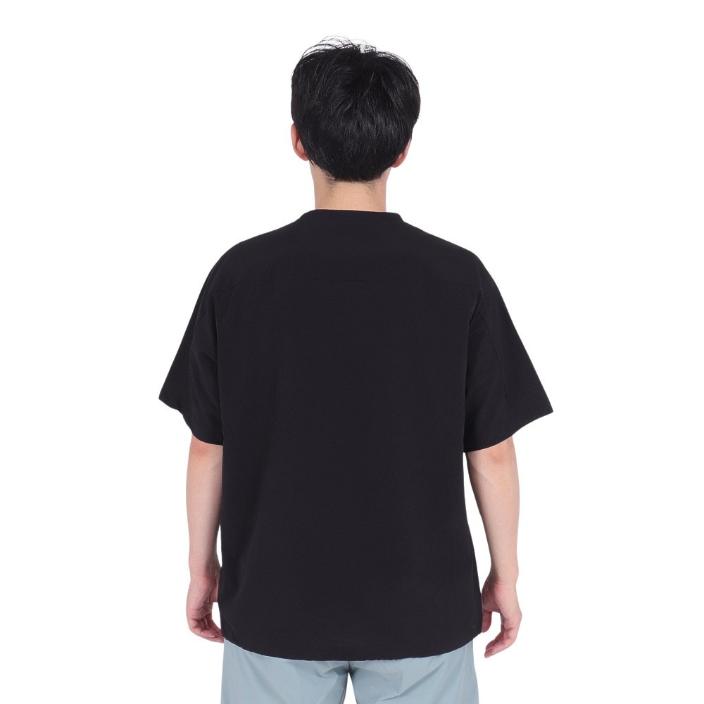 スノーピーク（snow peak）（メンズ、レディース）半袖Tシャツ Breathable クイックドライ TS-23SU009 BK ブラック