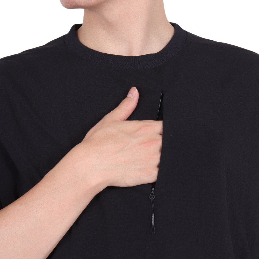 スノーピーク（snow peak）（メンズ、レディース）半袖Tシャツ Breathable クイックドライ TS-23SU009 BK ブラック