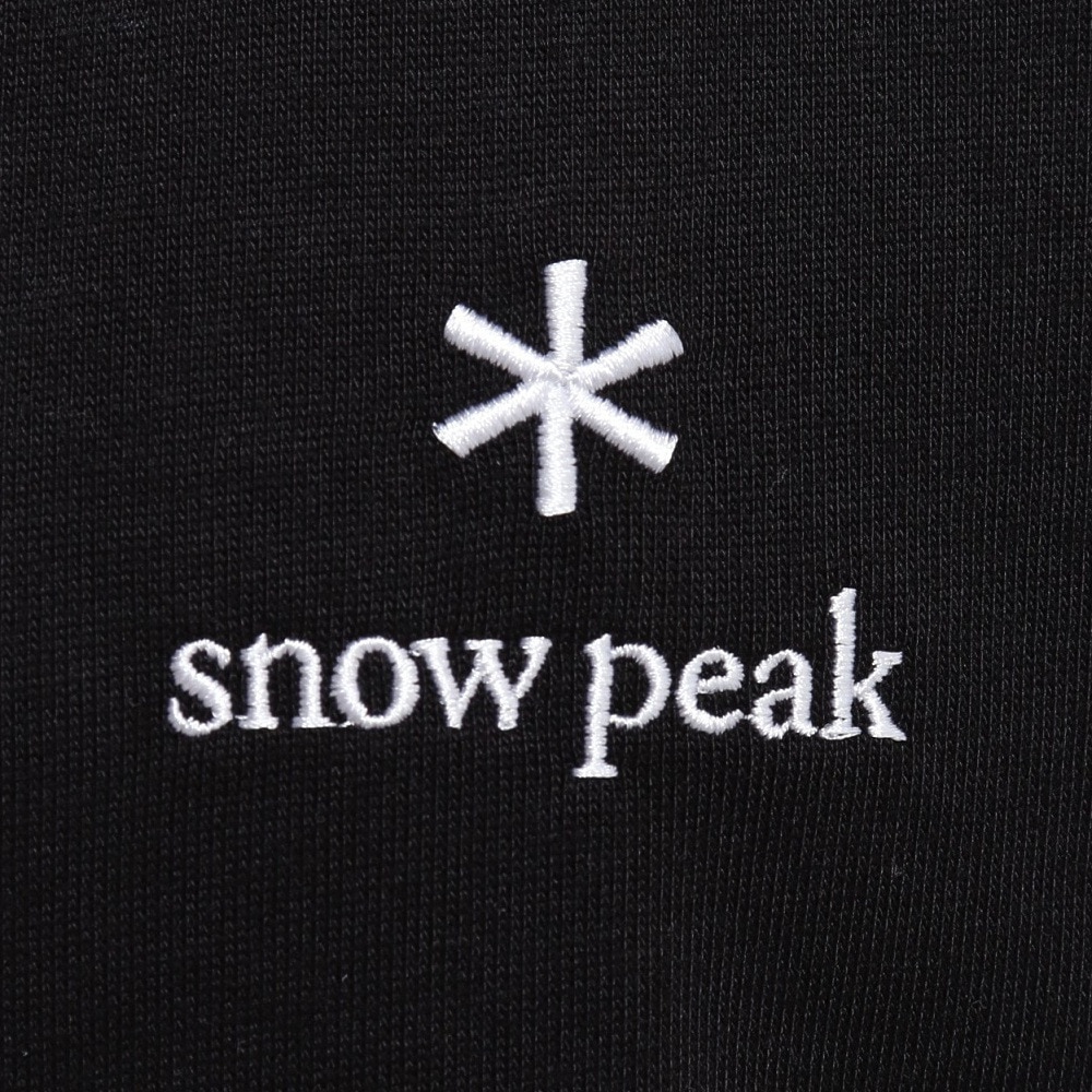 スノーピーク（snow peak）（メンズ）半袖Tシャツ ワンポイントロゴTシャツ SPE-TS-23AU003 BK ブラック