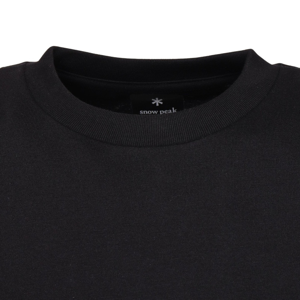 スノーピーク（snow peak）（メンズ）半袖Tシャツ ワンポイントロゴTシャツ SPE-TS-23AU003 BK ブラック