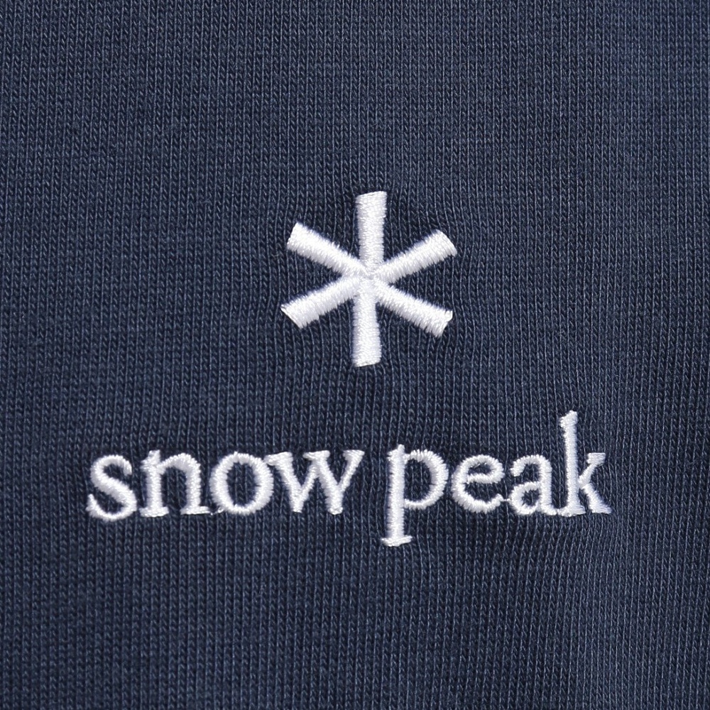 スノーピーク（snow peak）（メンズ）半袖Tシャツ ワンポイントロゴTシャツ SPE-TS-23AU003 NV ネイビー